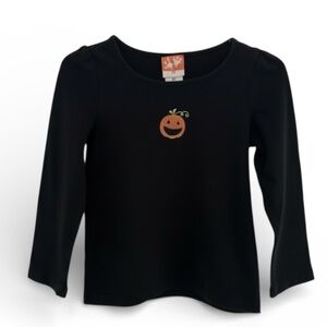 SHIRT 100% cotton Black pumpkin long sleeve top 4t